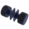 Rubinet Shower Door Knob (set) Midnight Blue