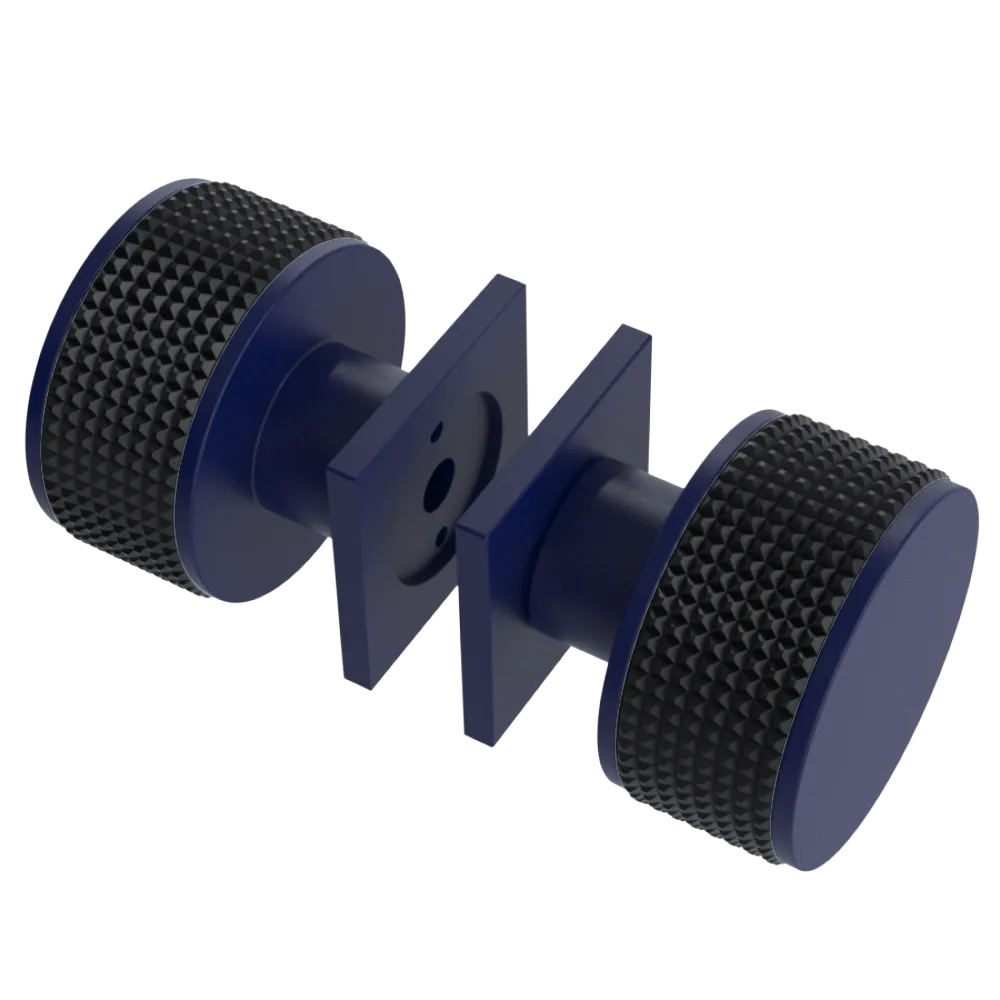 Rubinet Shower Door Knob (set) Midnight Blue