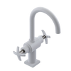 Rubinet Single Hole Dual Handle Lav. Set. (less drain) White