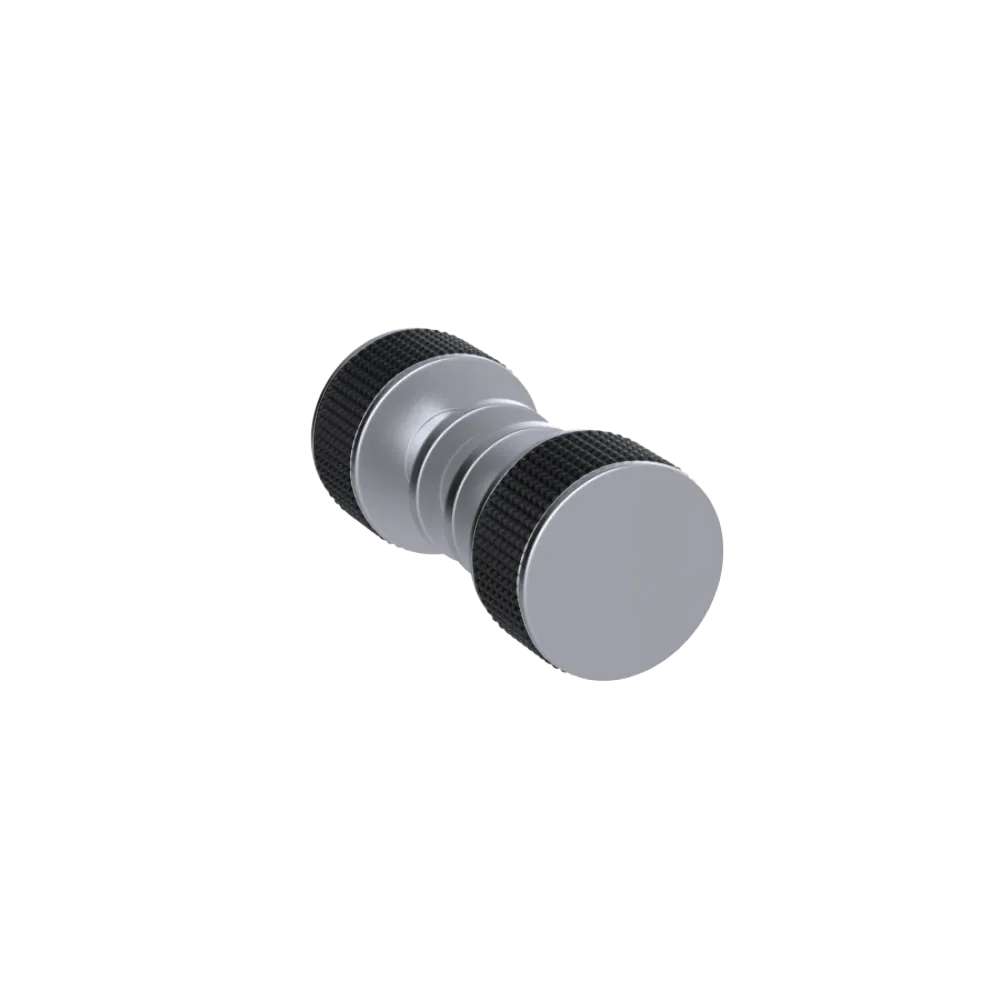 Rubinet Shower Door Knob (set) Satin Chrome