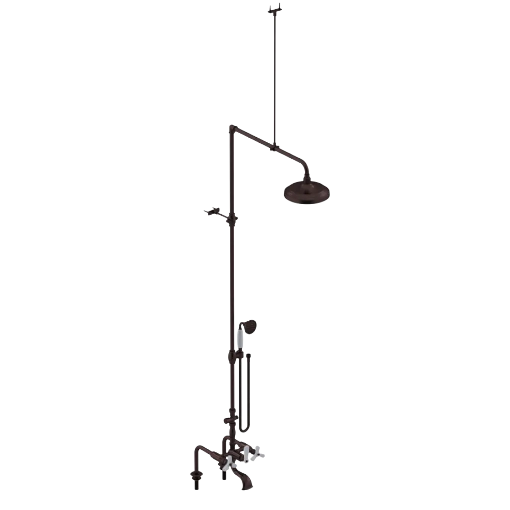 Rubinet Deck Mount Tub & Shower with Hand Held Shower Oil Rubbed Bronze