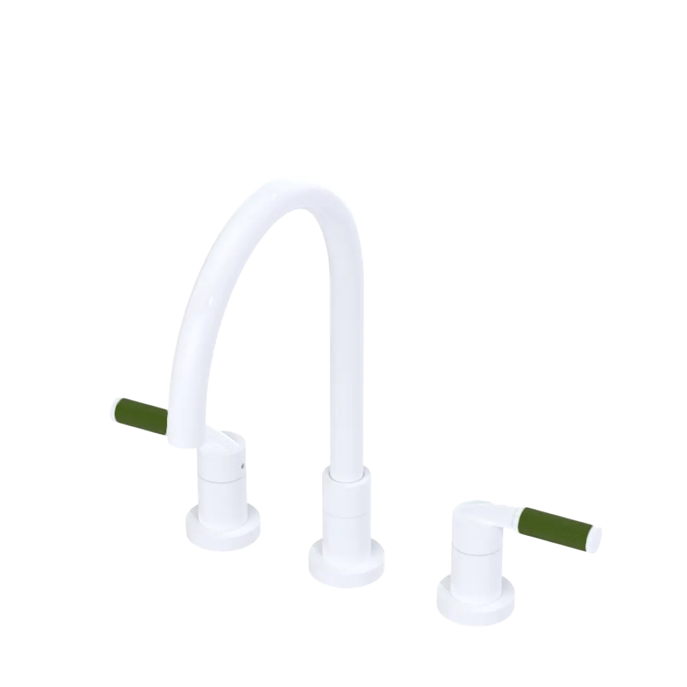 Rubinet Widespread Kitchen Set White