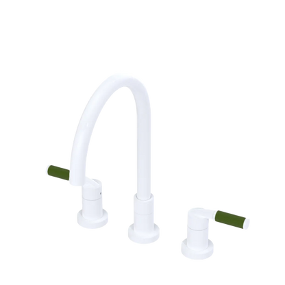 Rubinet Widespread Kitchen Set White