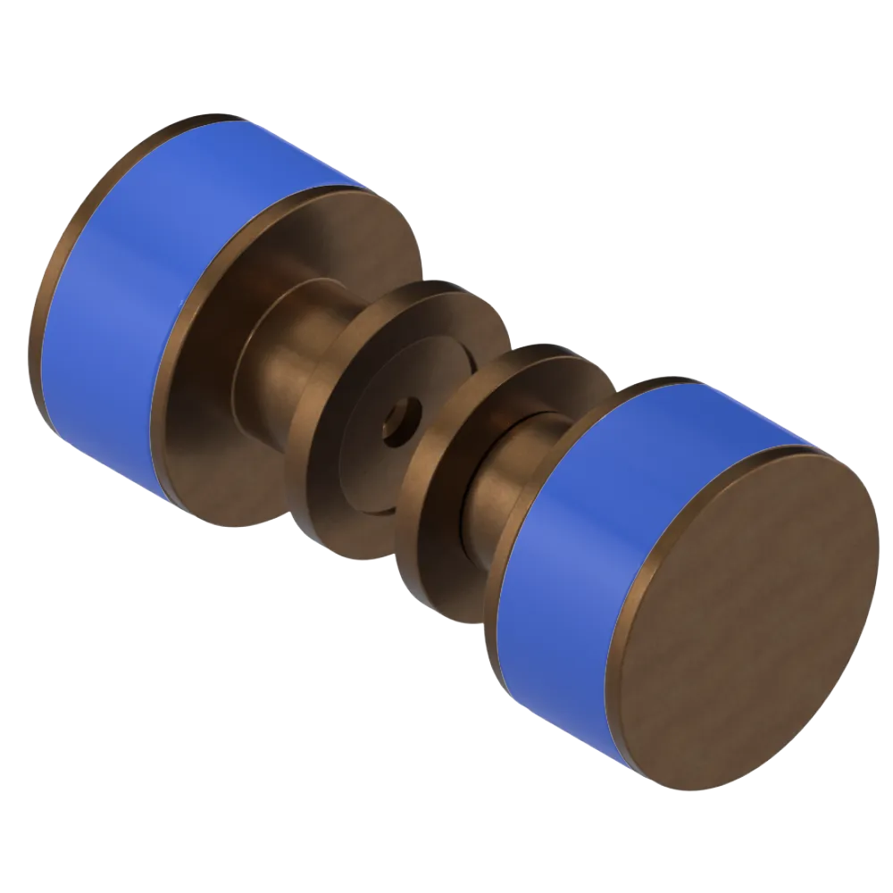 Rubinet Shower Door Knob (set) Tuscan Brass