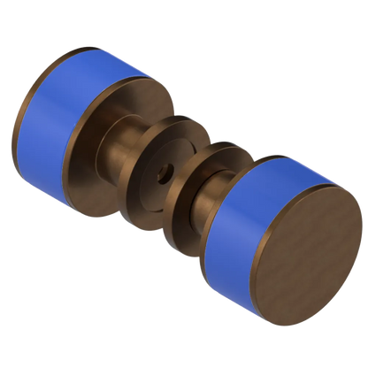 Rubinet Shower Door Knob (set) Tuscan Brass