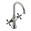 Rubinet Single Hole Dual Handle Lav. Set. (less drain) Satin Nickel