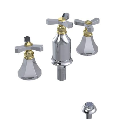 Rubinet Bidet Fitting with Spray, Diverter, and Vacum Breaker (Less Drain) Chrome