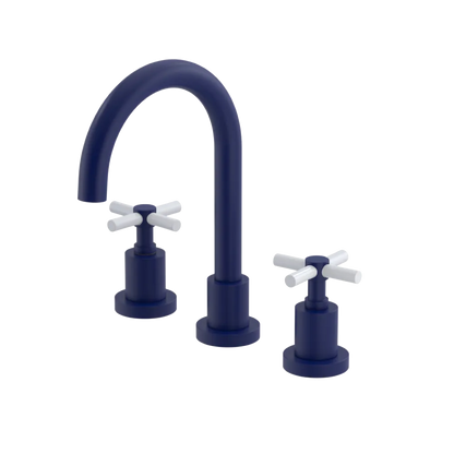 Rubinet Widespread Lav. Set. (less drain) Midnight Blue
