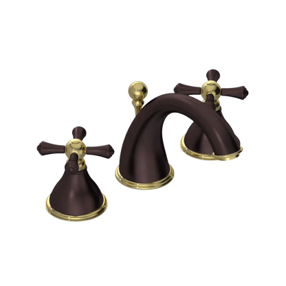 Rubinet Widespread Lav. Set. (less drain) Oil Rubbed Bronze