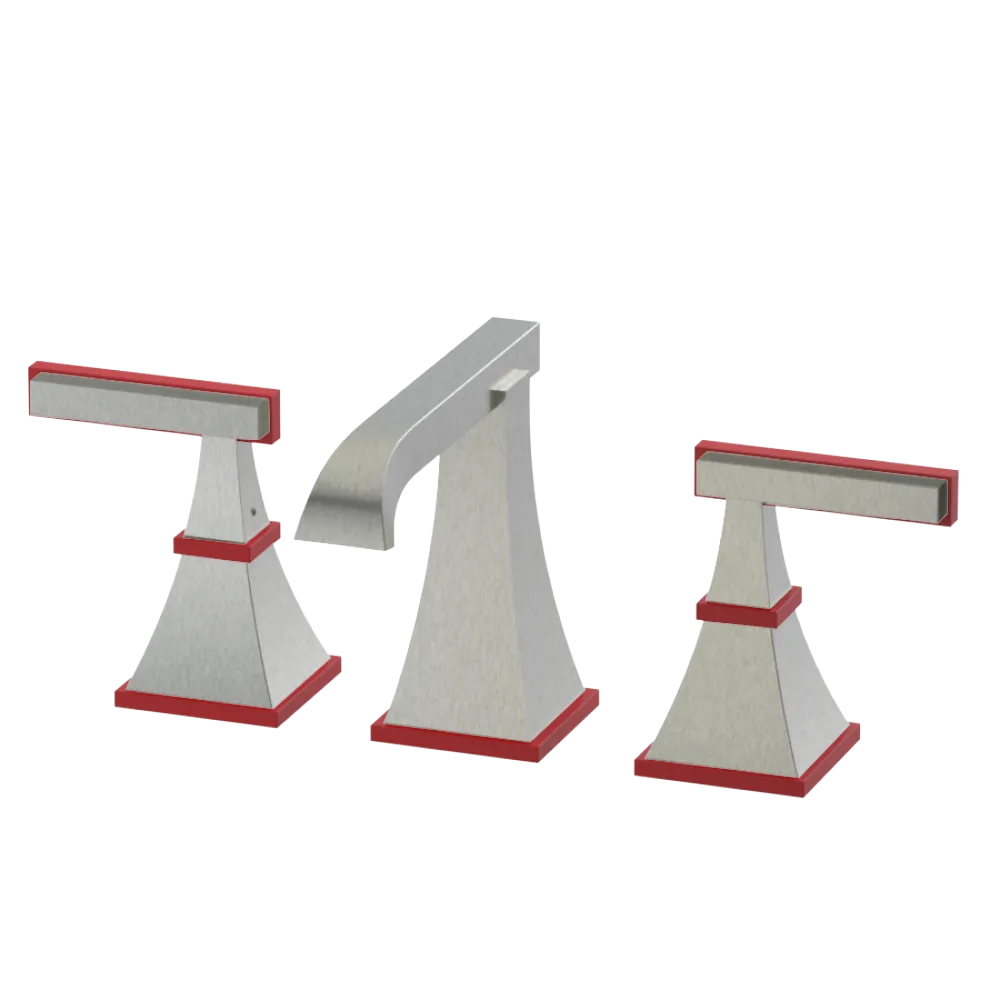 Rubinet Widespread Lav. Set. (less drain) Satin Nickel