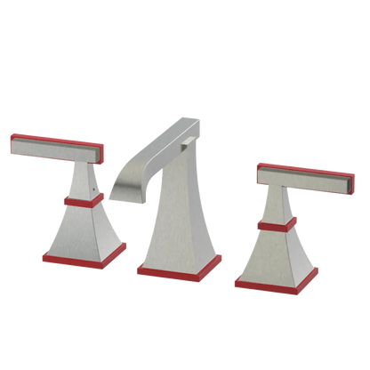 Rubinet Widespread Lav. Set. (less drain) Satin Nickel