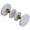 Rubinet Shower Door Knob (set) Matt White