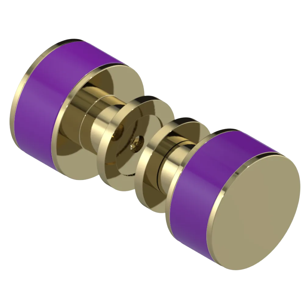 Rubinet Shower Door Knob (set) Natural Brass