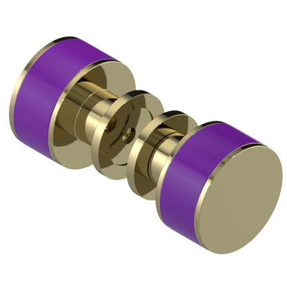 Rubinet Shower Door Knob (set) Natural Brass