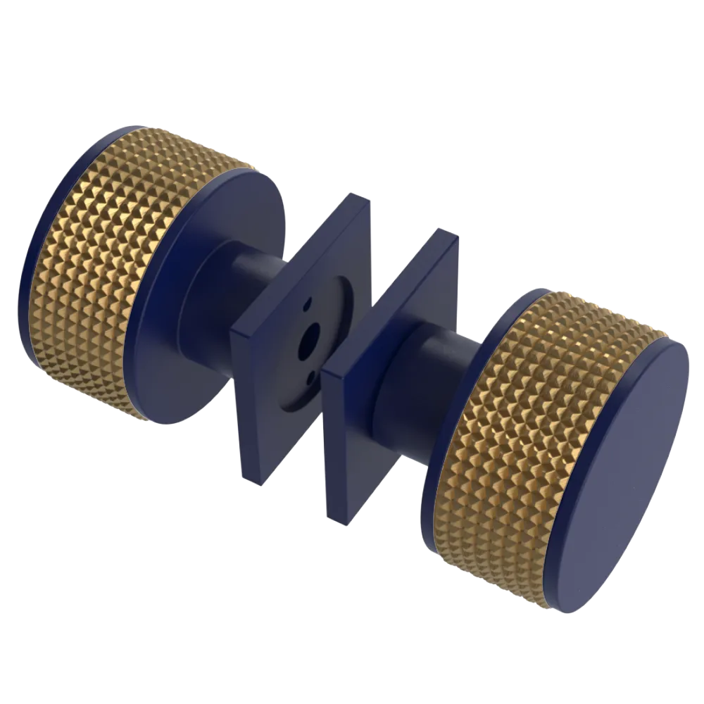 Rubinet Shower Door Knob (set) Midnight Blue