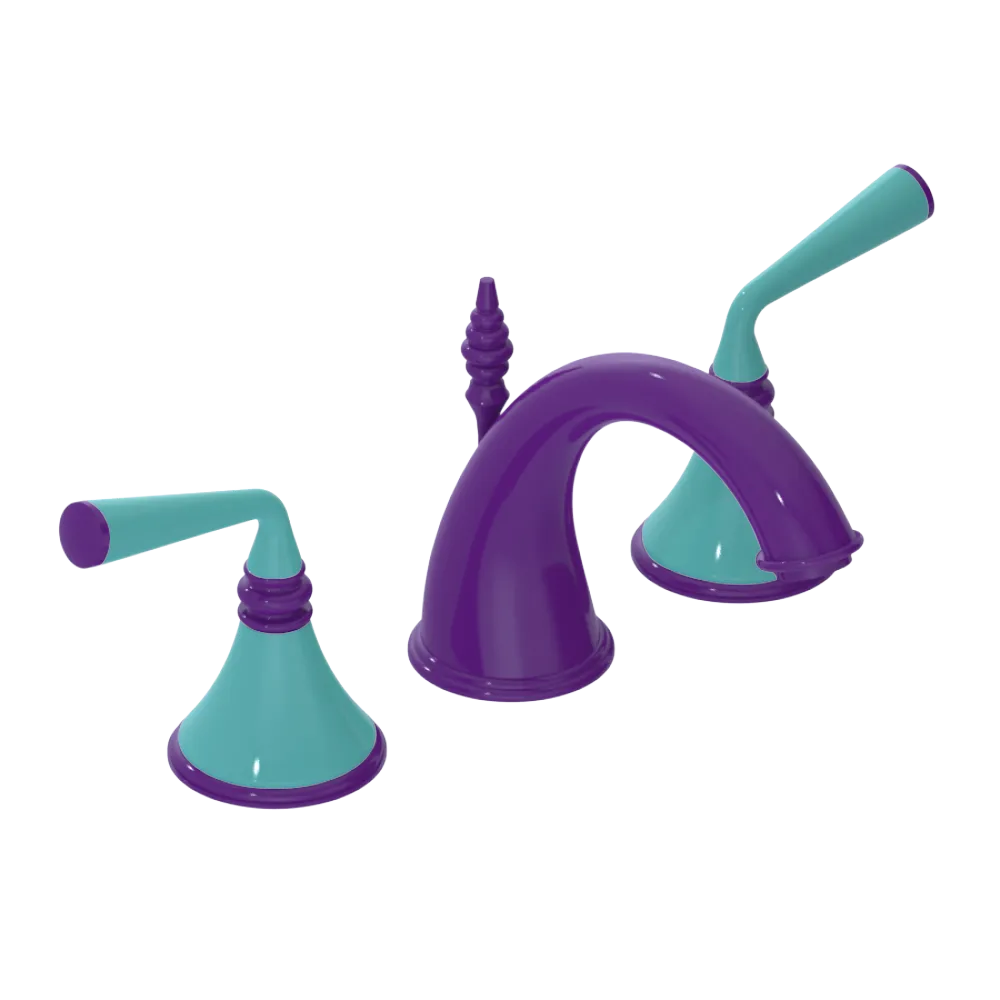Rubinet Widespread Lav. Set. (less drain) Purple Haze