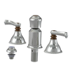 Rubinet Bidet Fitting with Spray, Diverter, and Vacum Breaker (Less Drain) Satin Nickel