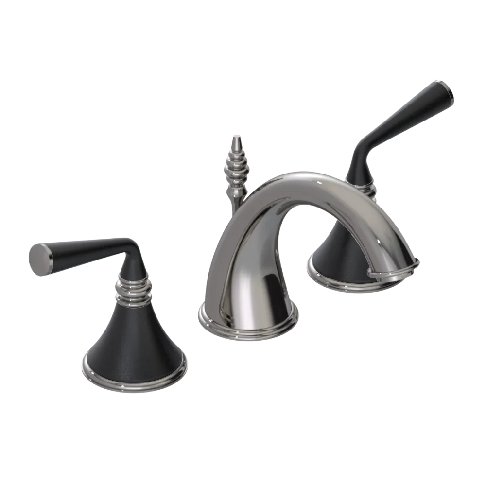 Rubinet Widespread Lav. Set. (less drain) Polished Nickel