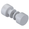 Rubinet Shower Door Knob (set) Matt White
