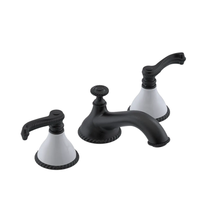 Rubinet Widespread Lav. Set. (less drain) Matt Black