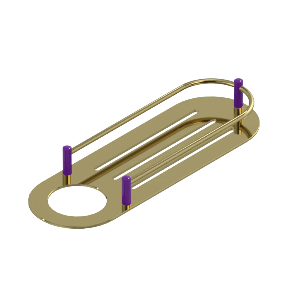 Rubinet Shelf Only Bright Brass