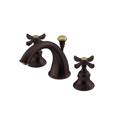 Rubinet Widespread Lav. Set. (less drain) Oil Rubbed Bronze