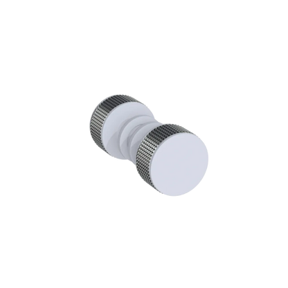 Rubinet Shower Door Knob (set) Matt White