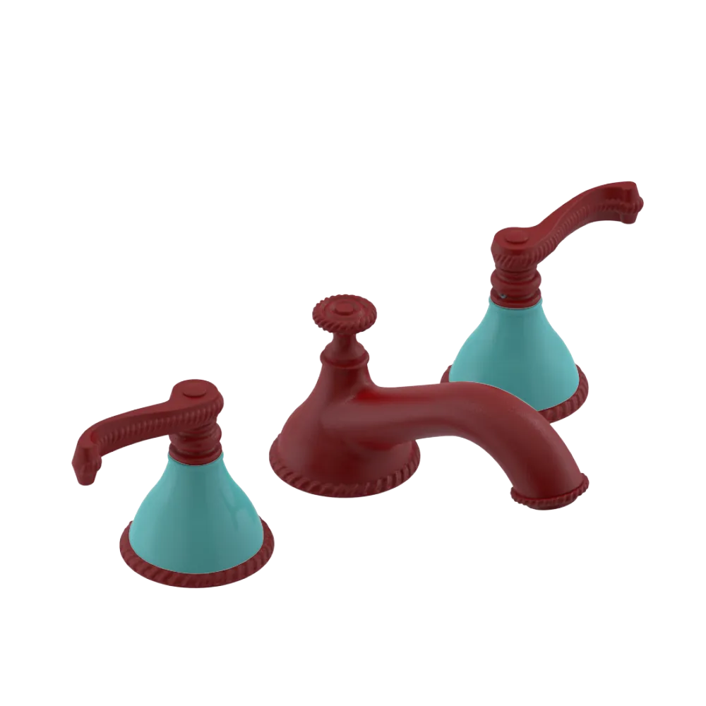 Rubinet Widespread Lav. Set. (less drain) Maroon
