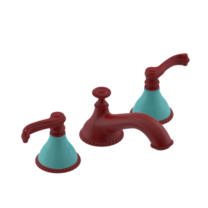 Rubinet Widespread Lav. Set. (less drain) Maroon