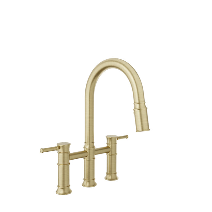 Baril Bridge kitchen faucet with 2-function pull-down spray