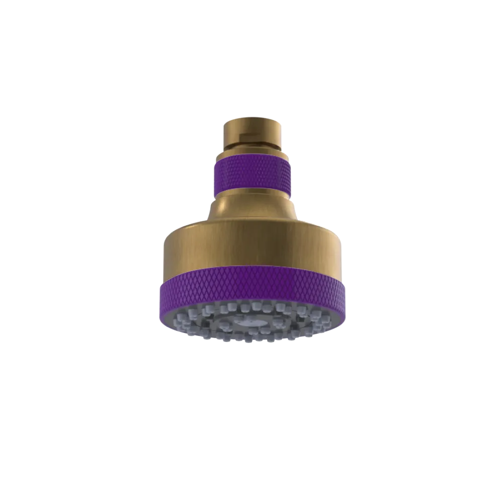 Rubinet 3 FUNCTION SHOWER HEAD Antique Brass Matt