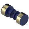 Rubinet Shower Door Knob (set) Midnight Blue