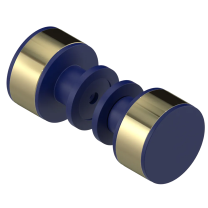 Rubinet Shower Door Knob (set) Midnight Blue
