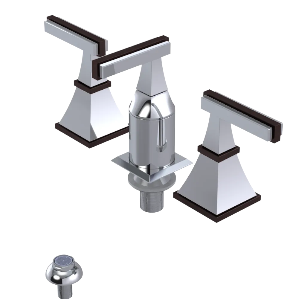 Rubinet Bidet Fitting with Spray, Diverter, and Vacum Breaker (Less Drain) Chrome