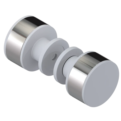 Rubinet Shower Door Knob (set) Matt White