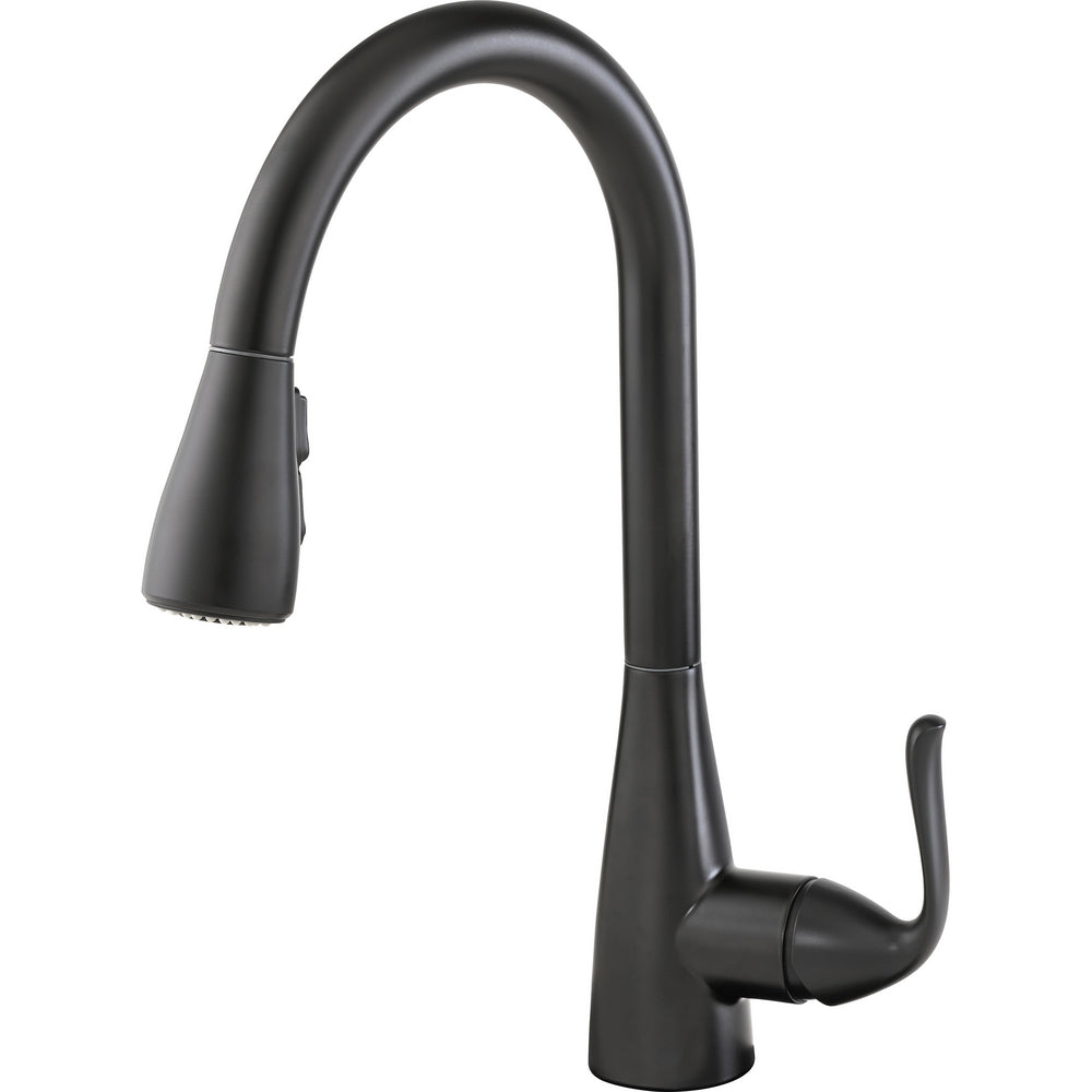 Grenville Single Handle Pull-down Kitchen Faucet - Matte Black