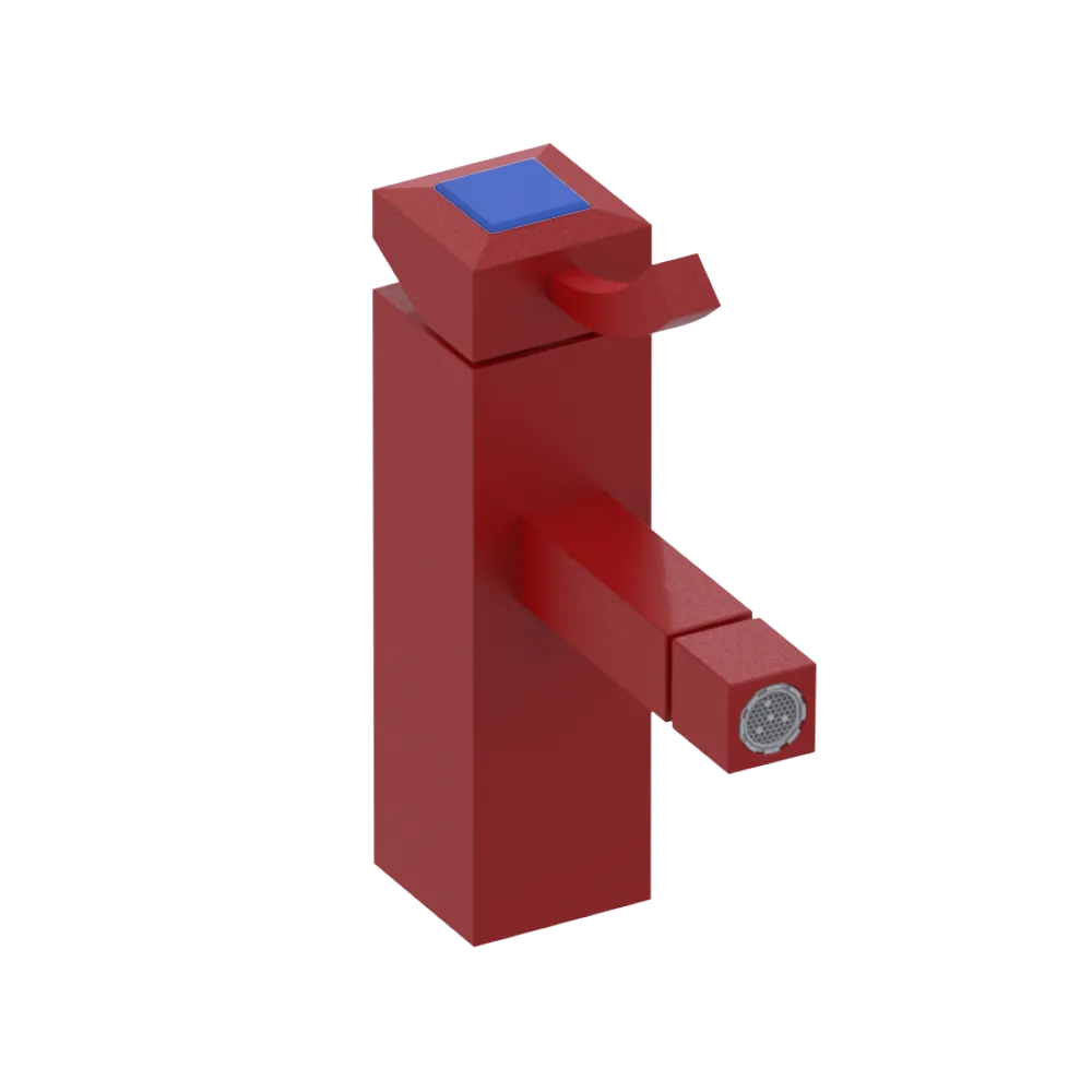 Rubinet Single Control Bidet Fitting (less drain) Maroon