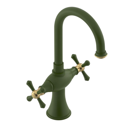 Rubinet Single Hole Dual Handle Lav. Set. (less drain) Green Envy