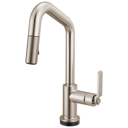 Brizo Smarttouch Pull Down Prep Faucet With Angle Spout Industrial Handle
