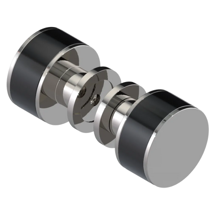 Rubinet Shower Door Knob (set) Polished Nickel