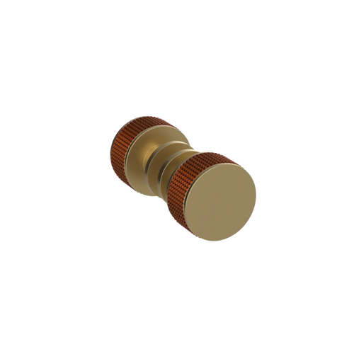 Rubinet Shower Door Knob (set) Satin Brass