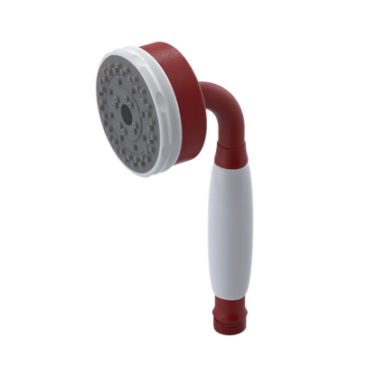 Rubinet 3 Function Hand Held Shower Only Maroon