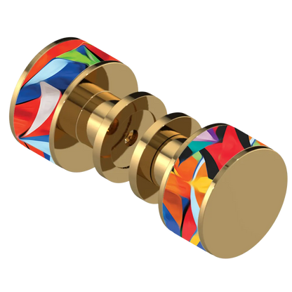Rubinet Shower Door Knob (set) Gold