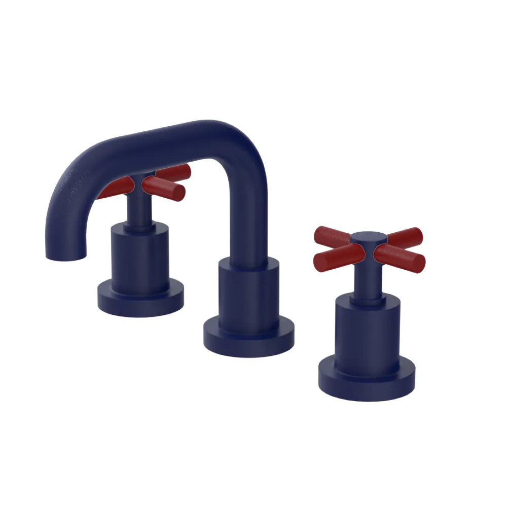 Rubinet Widespread Lav. Set. (less drain) Midnight Blue