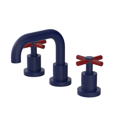 Rubinet Widespread Lav. Set. (less drain) Midnight Blue