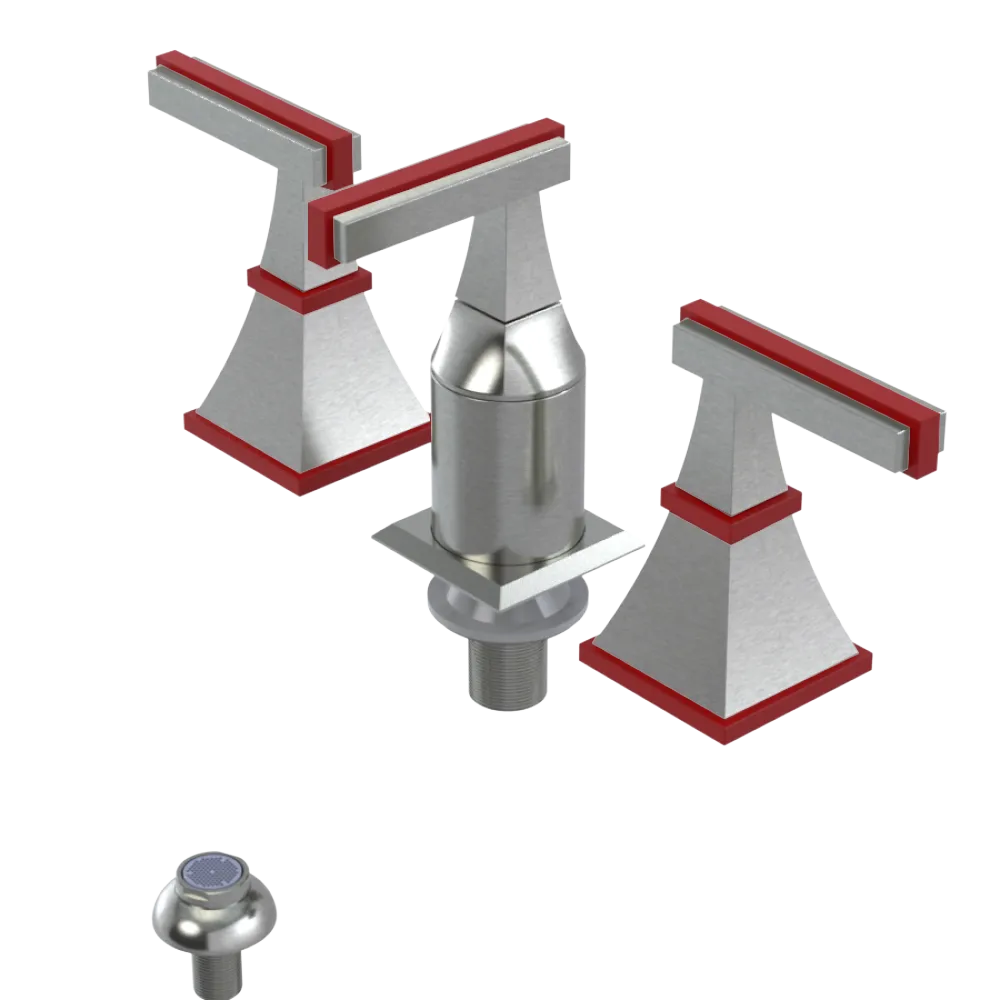 Rubinet Bidet Fitting with Spray, Diverter, and Vacum Breaker (Less Drain) Satin Nickel