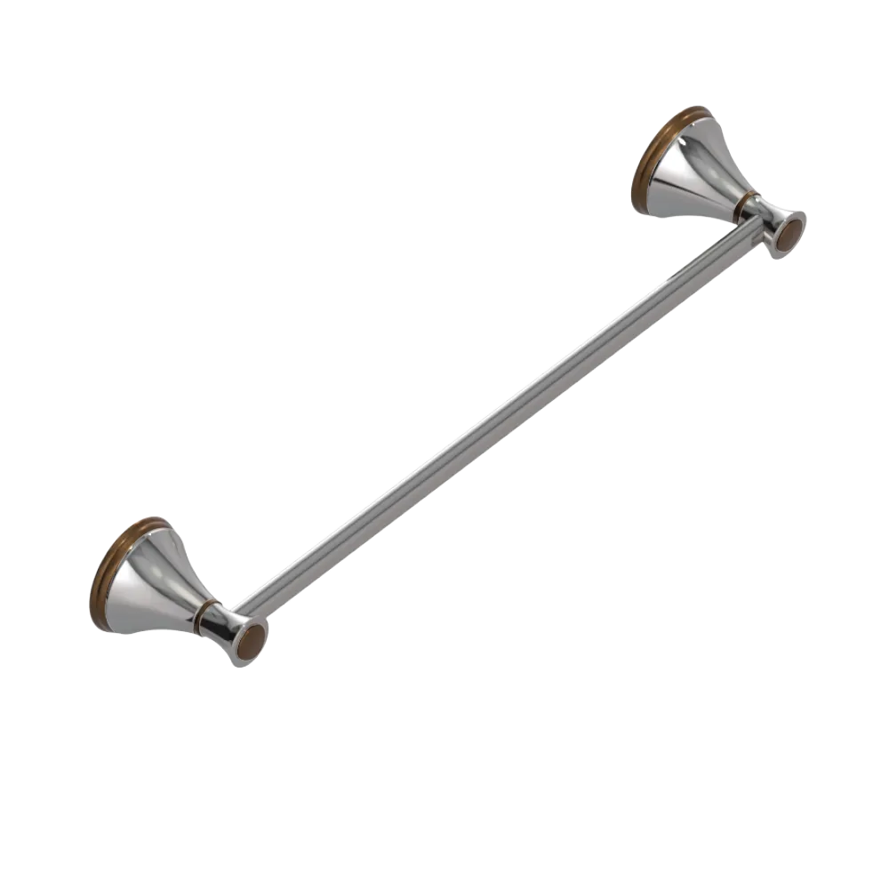 Rubinet Towel Bar 18" Polished Nickel