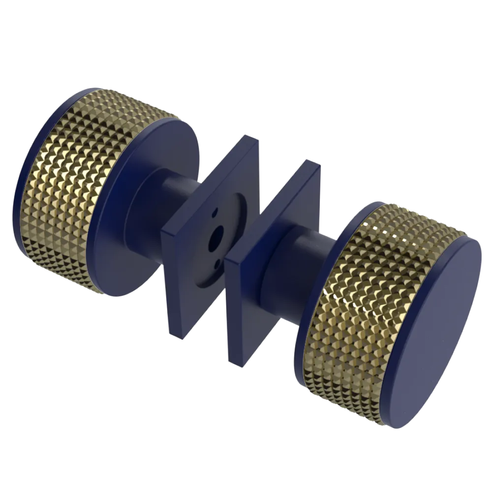 Rubinet Shower Door Knob (set) Midnight Blue