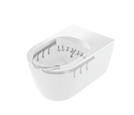 Duravit ME by Starck Wall Mount Toilet Kit - White WD7022000091 - Product Image