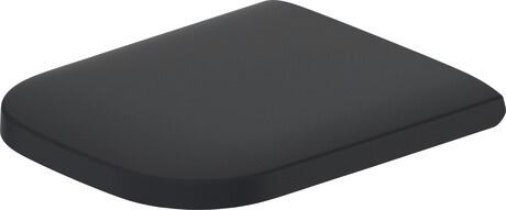 Duravit Happy D.2 Rectangular Slow Close Seat Matte Black #006459